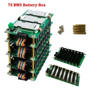 7S Power Wall 18650 Battery Pack 29.4V Li-ion DIY Case Battery Holder - Picture 1 of 21