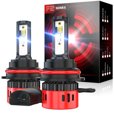 Kit de faros LED 9007 HB5 6000K blanco alto/bajo para LINCOLN Continental 1990-2002 Foto 1 de 4