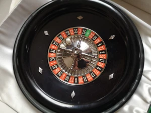 Made in Germany ROULETTE LUXUS SPIEL Reise Roulette Zahlenrad Metall - Bild 1 von 12