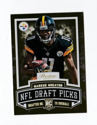2013 Prestige Draft Picks Gold #14 Markus Wheaton Pittsburgh Steelers Beavers - Image 1 of 2
