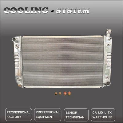 Aluminum KKS Radiator For 88-97 Chevrolet GMC C/K Series For 28" Core 3 Rows Foto 1 de 4