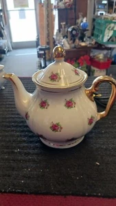 Nasco ELECTRIC HOT TEA POT w/ ROSES PORCELAIN Hand Crafted in JAPAN - Picture 1 of 8