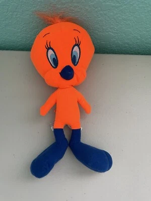 Peluche Warner Bros. Looney Tunes Neón Piolín Pájaro 11" Juguete Fábrica Foto 1 de 4