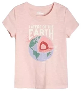 EPIC THREADS Toddler Girls Earth Graphic T-shirt Crystal Pink NWT - Picture 1 of 7
