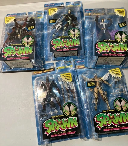 (Lot of 5) Spawn S2 Figures (Spawn II, Ninja, Curse, Angela, Redeemer). *Read Cover