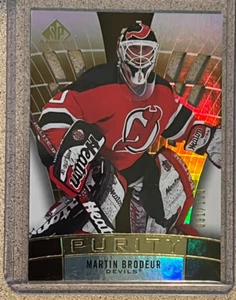 MARTIN BRODEUR PURITY /150 2021-22 UPPER DECK SP GAME USED - Picture 1 of 2