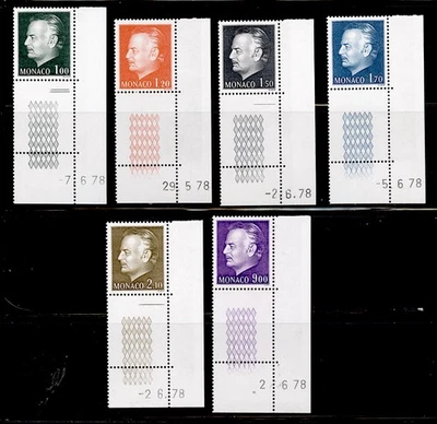 MONACO Sc's 938,40,42,43,45 y 47 con márgenes inc.PL#'S MNH,OG Foto 1 de 4