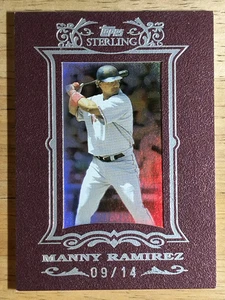 2007 Topps Sterling Framed Burgundy #225 Manny Ramirez - Picture 1 of 2