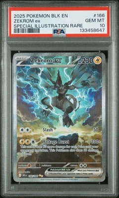 2025 Pokémon Black Bolt Zekrom EX Special Illustration Rare PSA 10 - Image 1 of 2