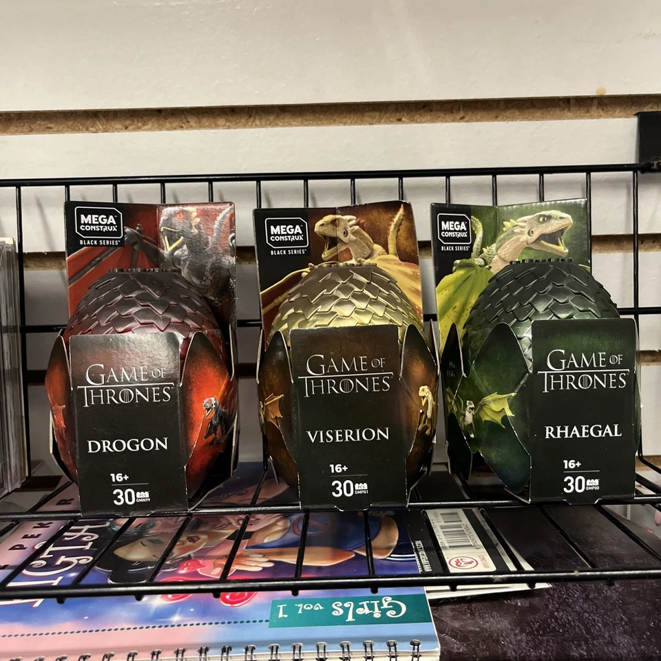 Mega Construx Juego de Tronos Huevos RHAEGAL / VYSERION / DROGON 3X DRAGONES NUEVO Foto 1 de 1