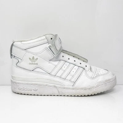 Adidas Boys Forum Mid FZ2086 White Basketball Shoes Sneakers Size 6 - Image 1 of 4