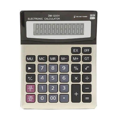 12 Digit Calculator Office Financial Calculator with Large Display and Sturdy - Image 1 of 4
