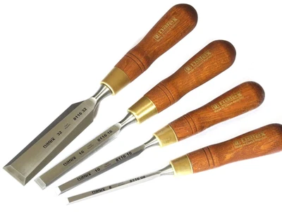 Narex Premium 4 piece set 8 , 10 , 16 , 32 mm Chisels w/Hornbeam Handles 863202 - Image 1 of 4