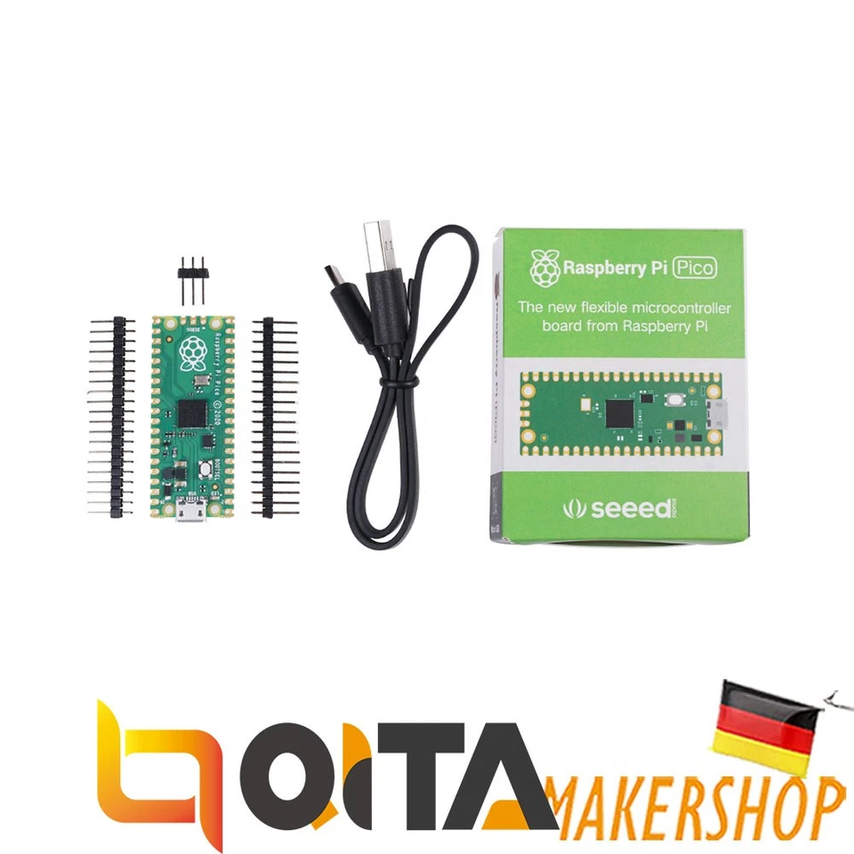 Raspberry Pi Pico Basic Kit with Headers/USB Cable ARM Cortex M0 110061282