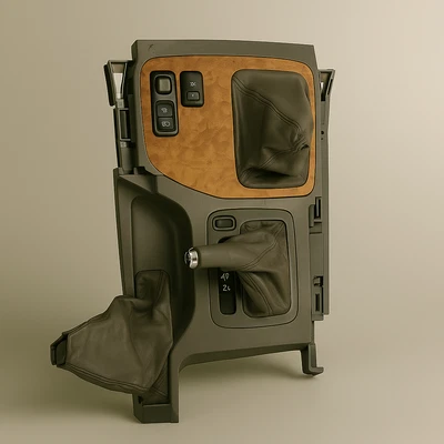 03-09 Lexus GX470 palanca de cambios consola central bisel grano madera Foto 1 de 4