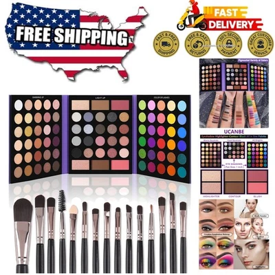 Revolutionary 86 Color Eyeshadow Palette with Brushes - Sweatproof & Waterproof - Image 1 of 4