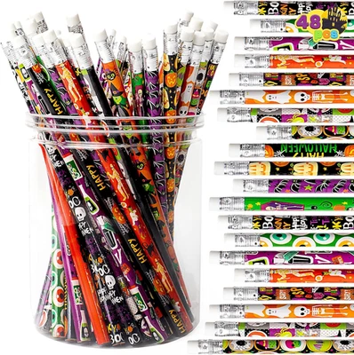 Joyin Halloween Bleistift Radiergummi 12 Designs Geschenk Party 48 Stück