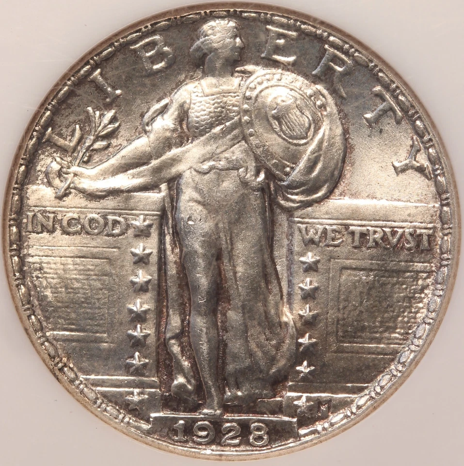 1928 P Standing Liberty Quarter, Choice BU, NGC MS63, Sharp, Nearly Full Head! - Image 1 of 4