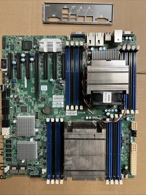 Placa-mãe Supermicro X9DRH-7TF com escudo de E/S - Imagem 1 de 2