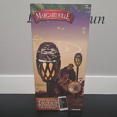Altavoz Margaritaville Sounds of Paradise Tiki Torch Bluetooth con luz LED Foto 1 de 4