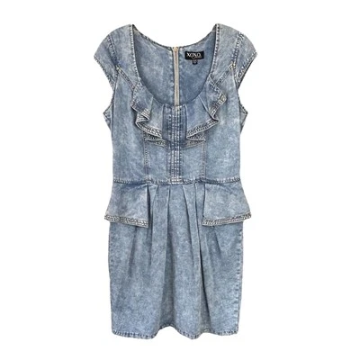 Vestido de Colección Peplum para Mujer 11/12 Cambray Hasta la Rodilla XOXO Jeans Foto 1 de 4