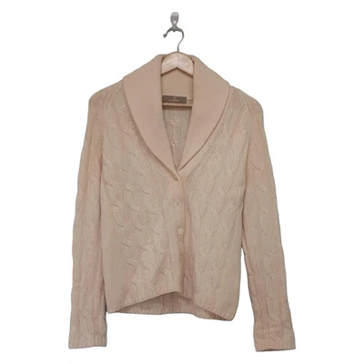 Подлинный Cruciani - кремовая наружная ткань] шерсти женщин кардиган - Изображение 1 из 4