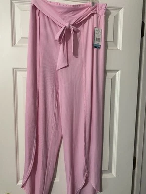 Women's Breaking Waves Swim Pants Front Ties Open Leg Cover Up XL - Image 1 of 3