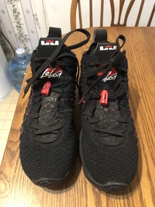 Nike LeBron 17 Infrared IV   Black Bred BQ5594-006 Size 6Y - Picture 1 of 11