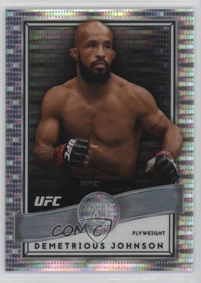 2017 Topps Chrome UFC Museum Collection Pulsar Refractor /50 Demetrious Johnson - Image 1 of 2