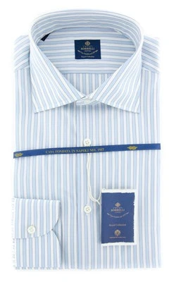 Camisa a Rayas Azul Claro Luigi Borrelli - 17/43 - (EV0669270GIANNI) Foto 1 de 4