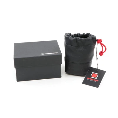 ARTISAN & ARTIST LENS POUCH BLACK LEATHER + BOX ACAM-LPL120 #5451 - Image 1 of 4