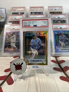 2022 Topps Update Bobby Witt Jr. #US100 Gold Foil PSA 9 RC - Picture 1 of 1