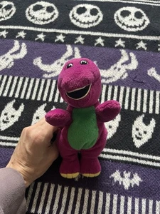 Barney Plush Beanie Soft Toy Vintage 1997 Small Size Purple Dinosaur - Picture 1 of 3