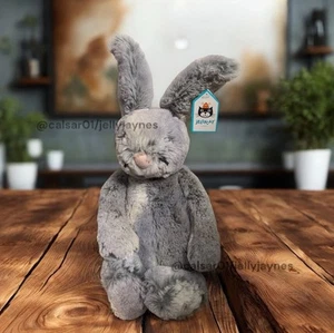 Jellycat Rare Medium Retired Hugo Hare ~ Brand New With Tags! Very Hard to Find - Picture 1 of 6