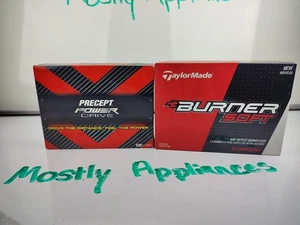 Nuevas pelotas de golf TaylorMade Burner y pelotas de oro Precept Power Drive 24 pelotas en total - Imagen 1 de 3