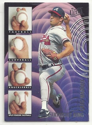 1995 Ultra Strikeout Kings Greg Maddux 4 — 第 1/2 张图片