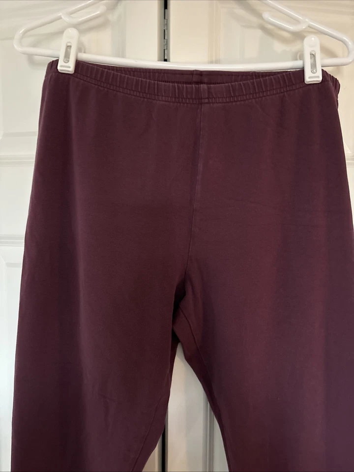 Leggings al tobillo J.Jill Pima talla grande granate Foto 1 de 4