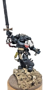 Warhammer 40k Space Marines Emperors Champion Black Templars Painted GW 40k - Picture 1 of 7