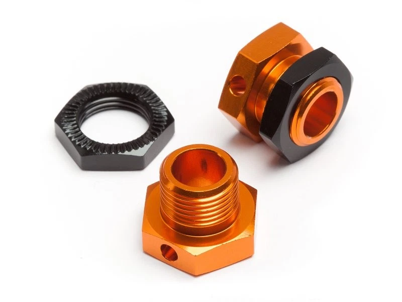 HPI Radmitnehmer-Adapter -5mm (Orange/Schwarz) Trophy Buggy / Truggy 101785 - Bild 1 von 1