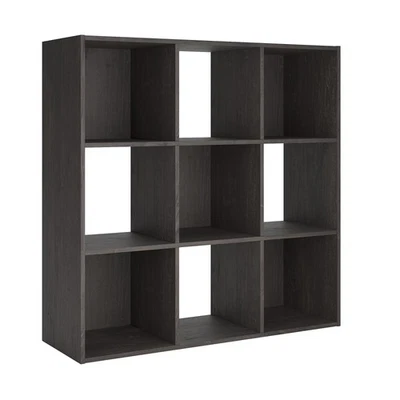 Signature Design by Ashley Piperton 9 Cube Storage Organizer with Charcoal - Image 1 of 4
