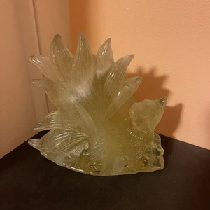 Cuarzo citrino limón natural tallado a mano de 9 colas de zorro tallado a mano de 3+ libras - Imagen 1 de 11