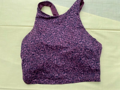Sujetador deportivo Athleta talla S P granate estampado floral acolchado Foto 1 de 4