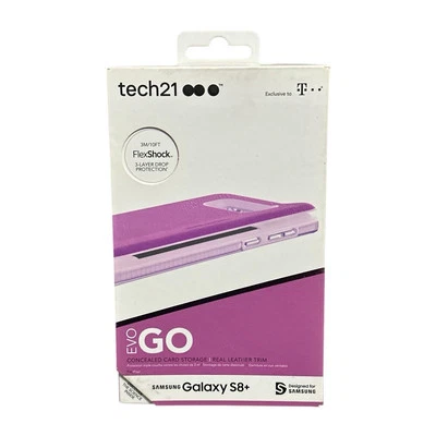 Tech21 Evo Go Case Card Slot Storage for Samsung Galaxy S8 Purple/Pink New - Image 1 of 4