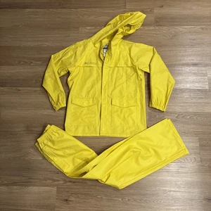 Columbia Waterproof Jacket And Pants Suit Large Fisherman PVC Safety - Picture 1 of 18