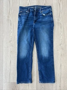 American Eagle Herren Größe 33x32 Original Straight Airflex + Jeans - Bild 1 von 22