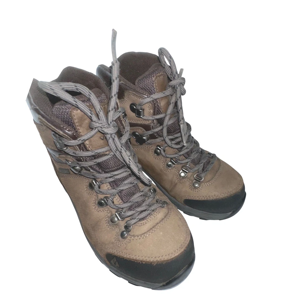 Vasque Hiking Boots Waterproof Kids Size Little Kid 4 Tan Brown Leather Lace Up - Image 1 of 4