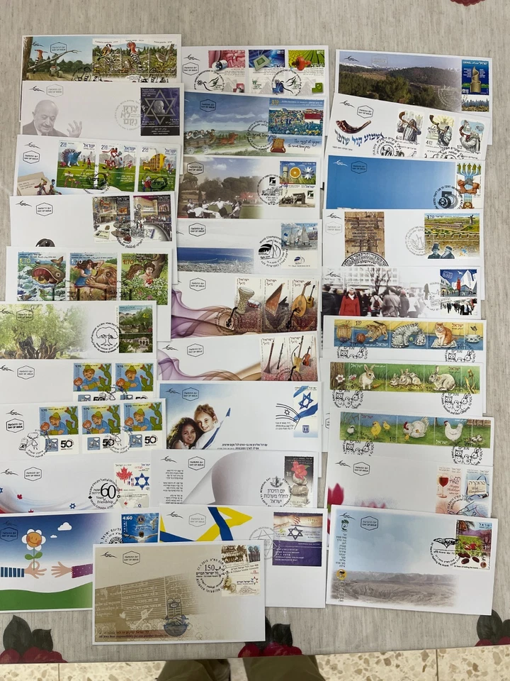 ISRAEL 2010 YEAR set 30 FDC'S  JUDAICA . SUPERB, Verity of thematic subjects - Image 1 of 1