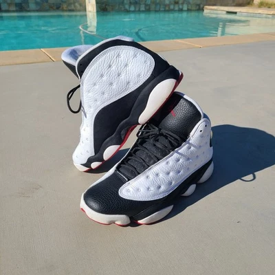 Nike Air Jordan 13 Retro "He Got Game" Blanco/Negro (414571-104) - Talla US9 Foto 1 de 4