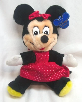 VINTAGE 1980's Walt Disney World MINNIE MOUSE 7" Plush Stuffed Animal Toy - Image 1 of 4