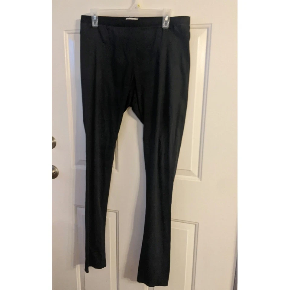 Helmet Lang Pull On Black Pants Cotton, Pleated, Cotton, Large - Image 1 of 4